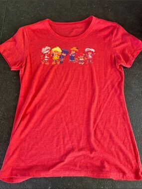 Strawberry Shortcake Large Red Graphic Short-Sleeve Top